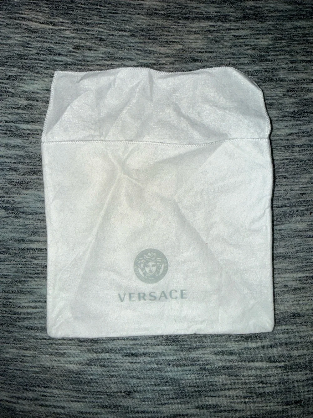 Versace White Dust Bags with Medusa Print - Pair